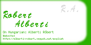 robert alberti business card